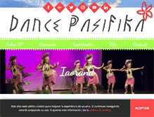 Tablet Screenshot of dancepasifika.com
